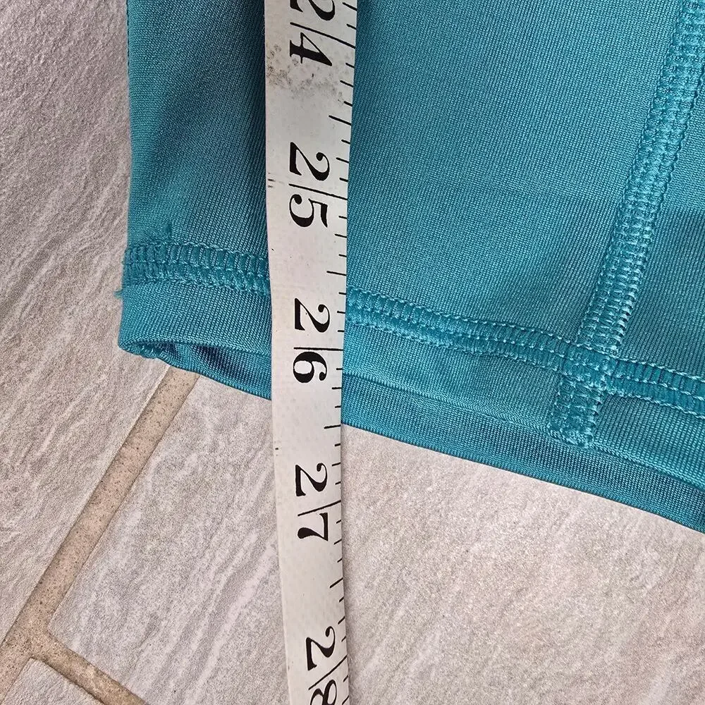 NWT Fabletics Pure Luxe Teal Blue Womens XL Leggings Pockets Fitness Athletic - Picture 7 of 11